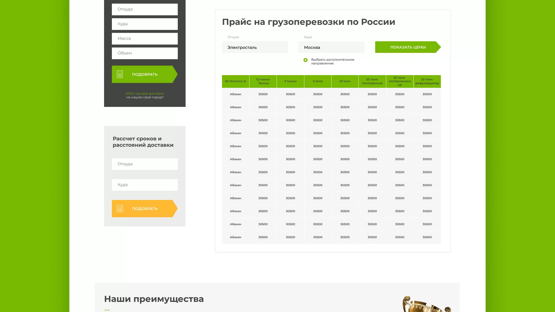 Разработка логотипа и сайта компании «Инком-Логистика» в Гаджиево