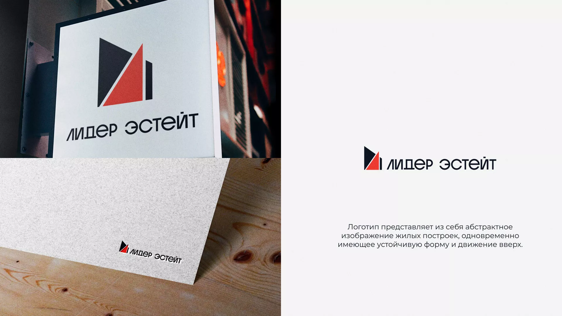 Сделали логотип для агентства недвижимости «Лидер Эстейт» в Гаджиево