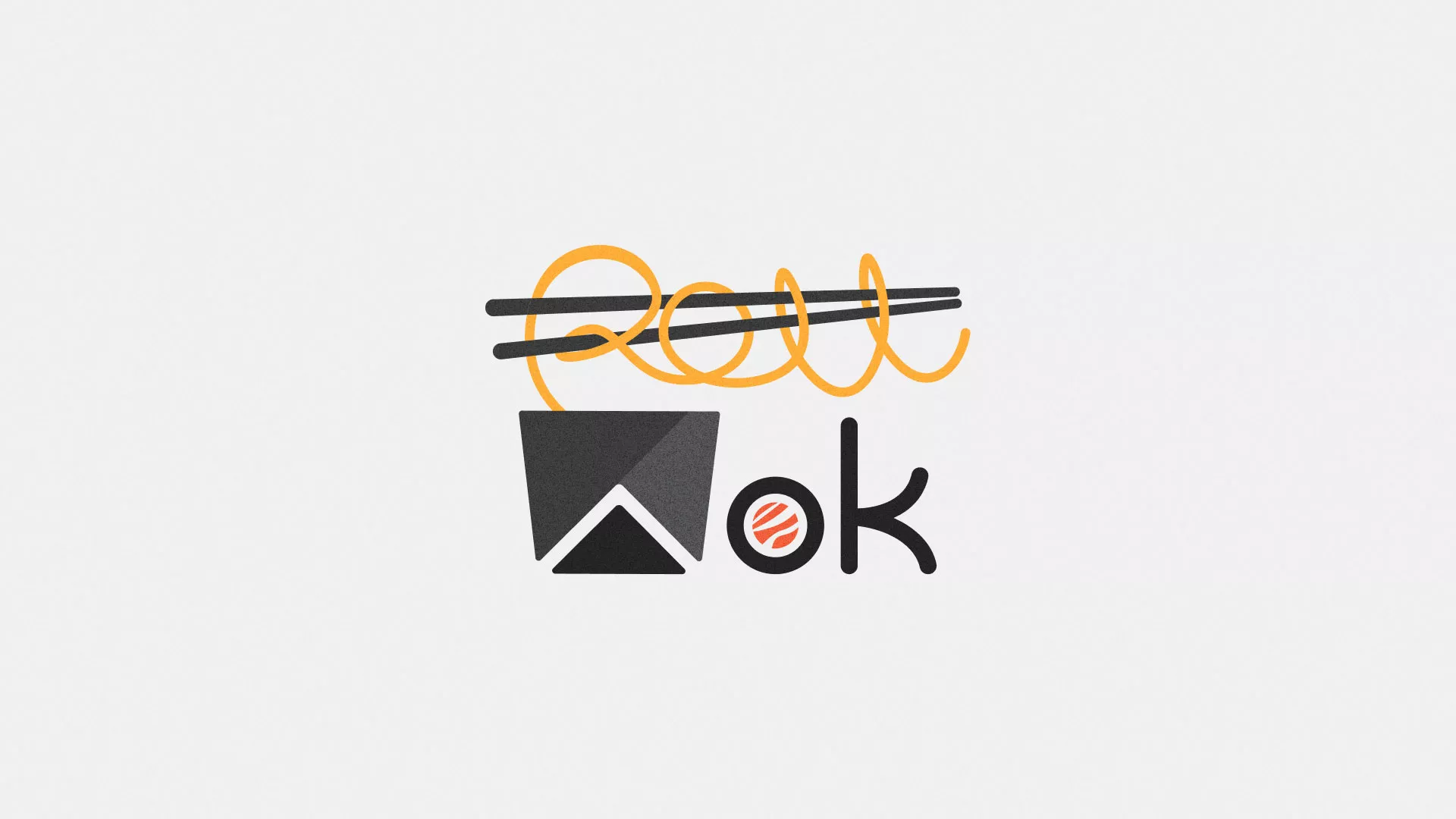 Разработка логотипа в Гаджиево для суши-бара «Roll Wok Club» Разработка логотипа в Гаджиево для суши-бара «Roll Wok Club»