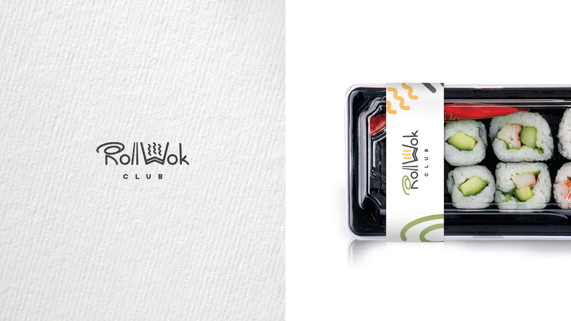 Создание дизайна упаковки суши-бара «Roll Wok Club» в Гаджиево