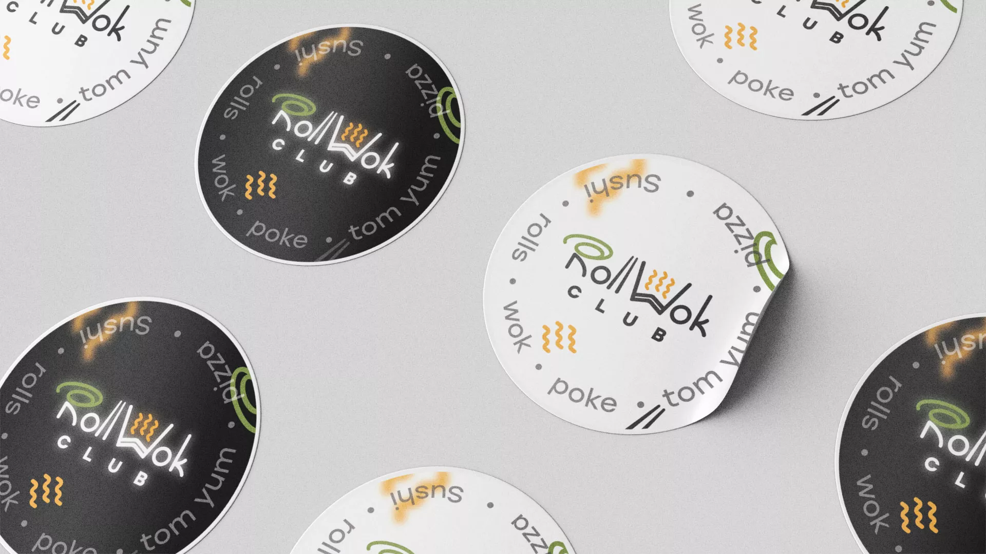 Создание дизайна упаковки суши-бара «Roll Wok Club» в Гаджиево