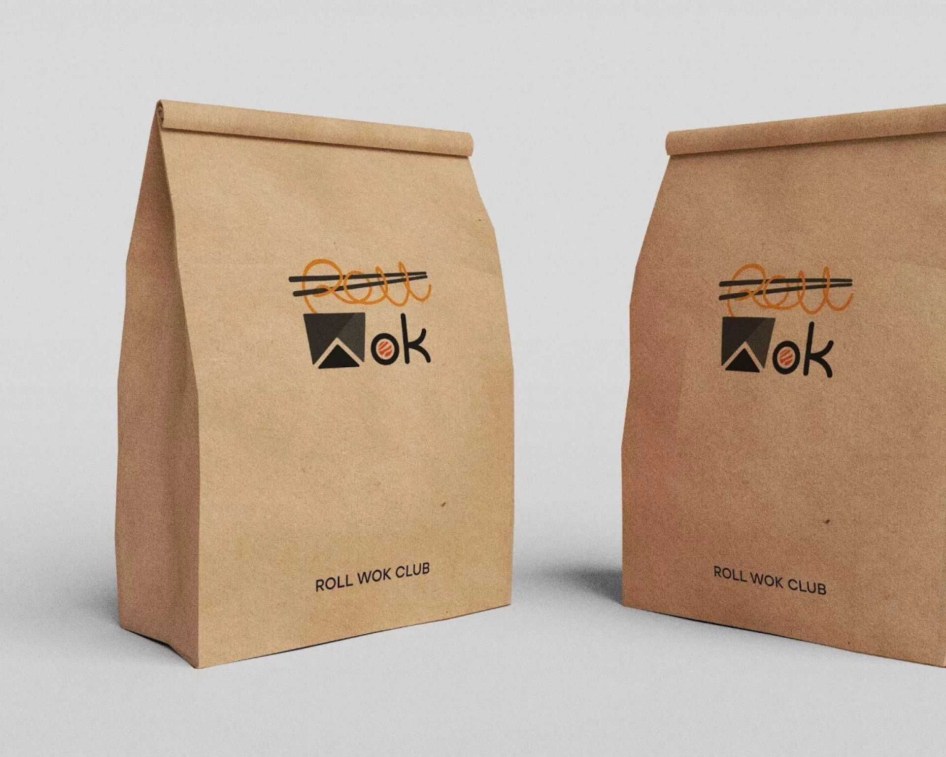 Создание дизайна упаковки суши-бара «Roll Wok Club» в Гаджиево